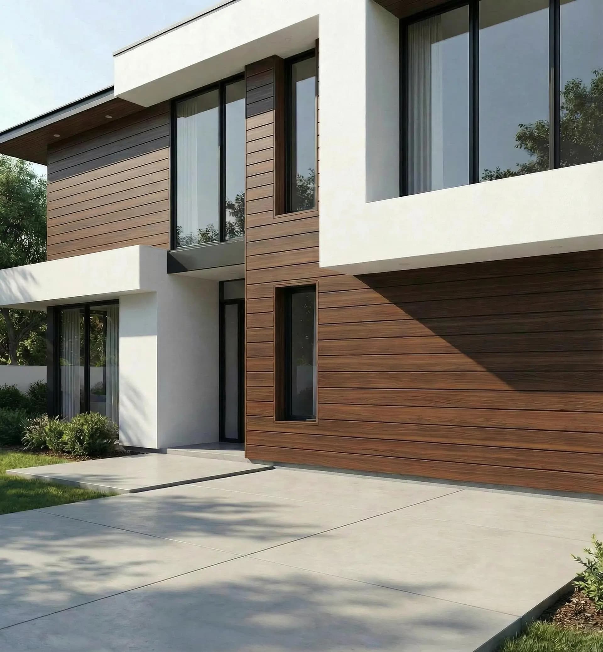 Warm Wood Modern Exterior