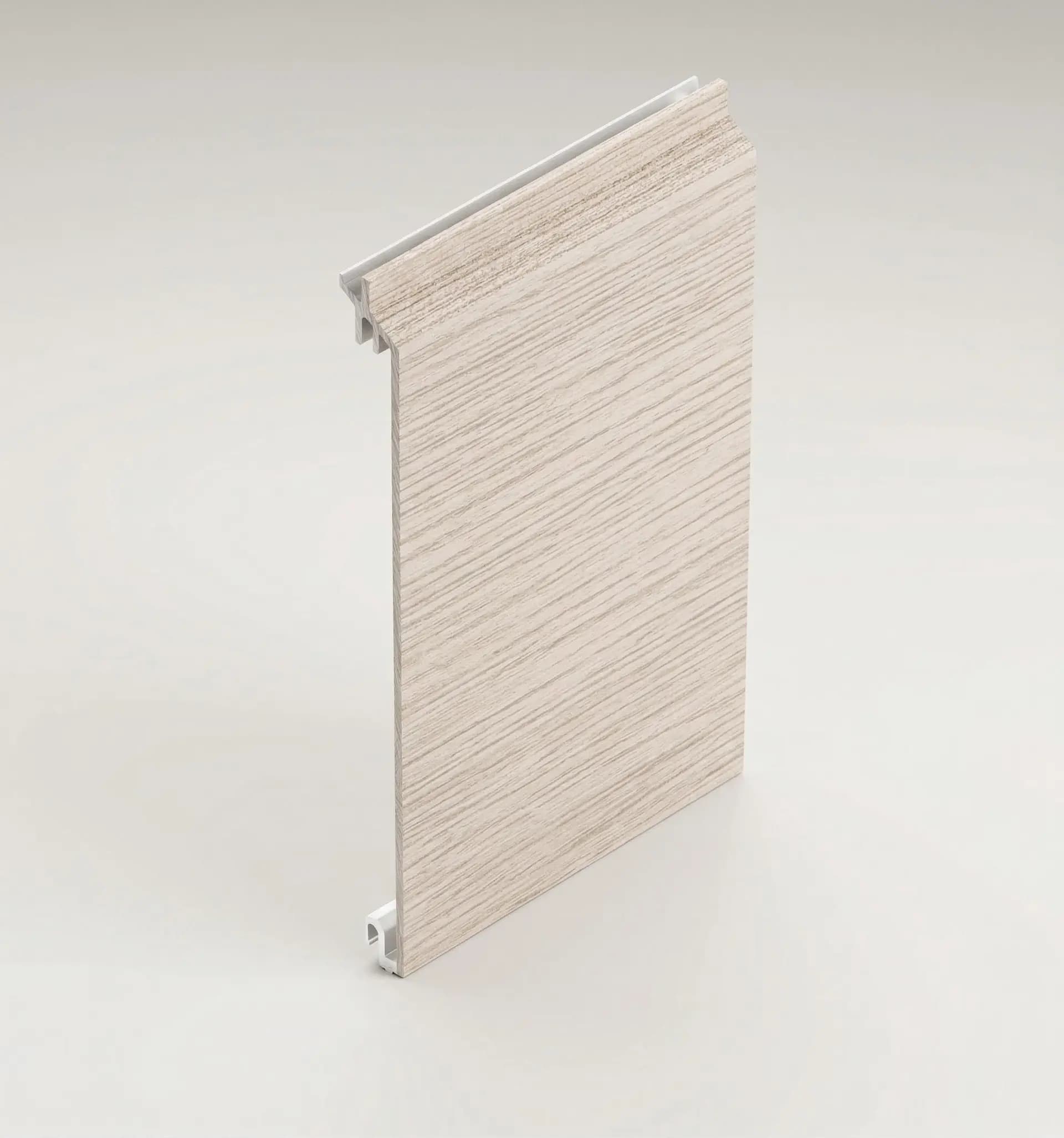 Bleached Oak aluminum cladding finish